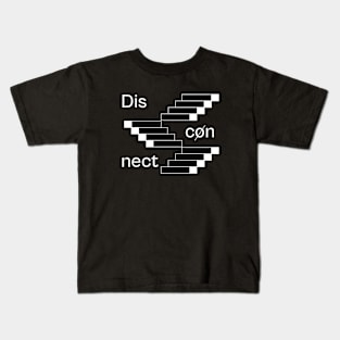 Disconnect - Art Illustration - Black Kids T-Shirt